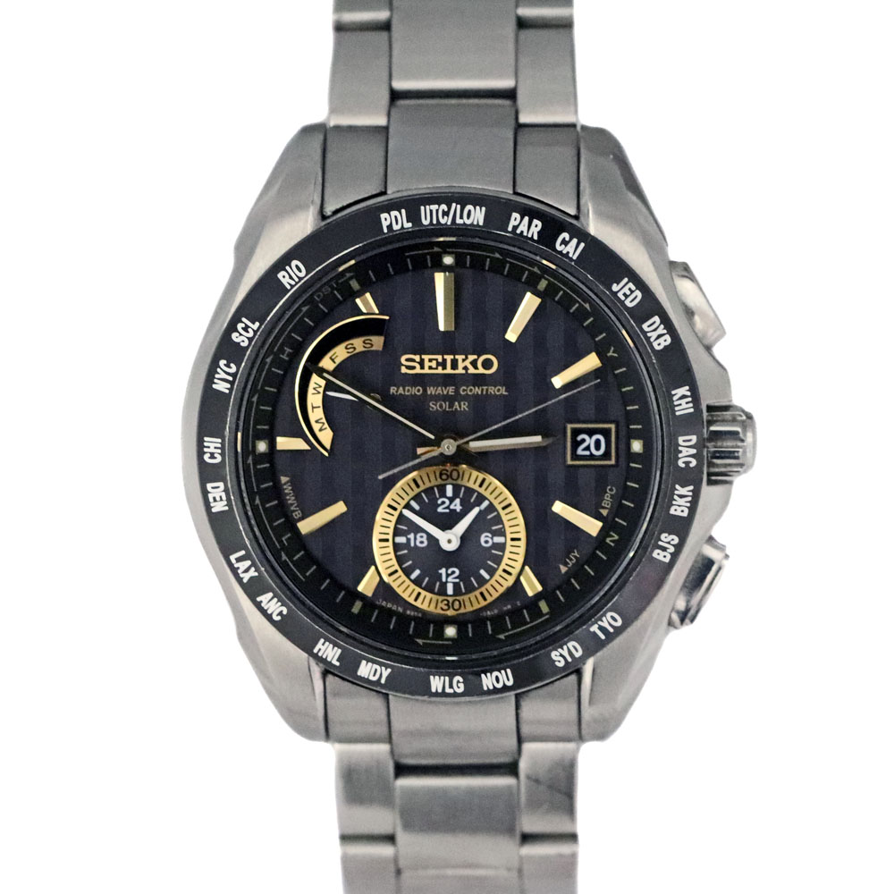 【極美品】SEIKO SAGA173　ブライツ ワールドタイム ソーラー電波 SEIKO ブライツ 電波ソーラー SAGA173 腕時計 セイコー ブライツ