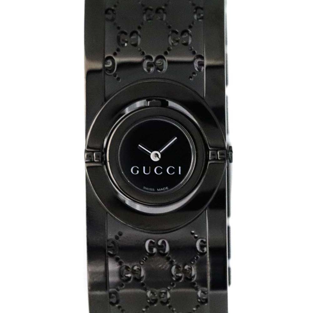 訳あり GUCCI グッチ 112 トワール バングルウォッチ GG ブラック 楽天市場】GUCCI【グッチ】 112 トワール クォーツ バングル 腕時計 SS