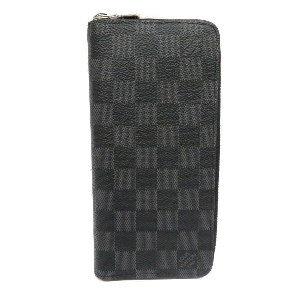 Louisvuitton ルイヴィトン N ジッピーウォレット ヴェルティカル ダミエ グラ嵌まる 縦型 メンズ 親方金入れ ブラック 薄墨色 犯罪者 中古 Used 10 七つ屋 かんてい部細分野商店 H 一つ勝利度合い 質屋かんてい局細畑店 Chelseafilm Org