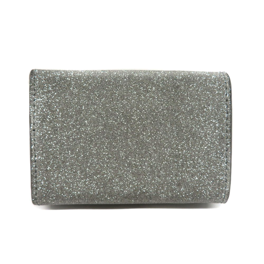 Balenciaga バレンシアガ ペーパーミニウォレット レザー グリッター ラメ シルバー キラキラ レディース コンパクト財布 中古 Used 7 質屋 かんてい局細畑店 H Magazinpegas Cz