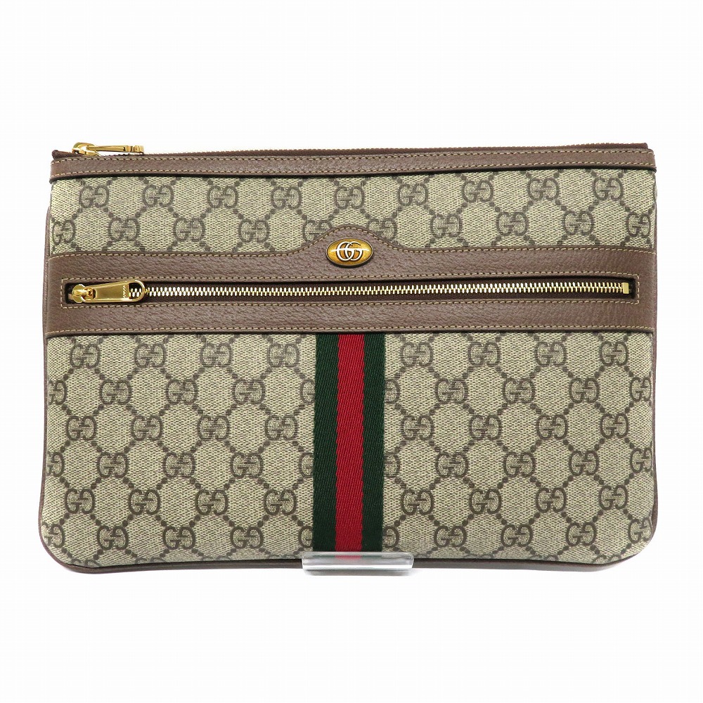 人気No.1】 GUCCI517551 GGスプリーム クラッチバッグ ベージュ系