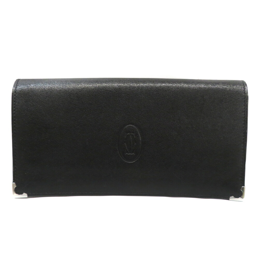 Cartier 二つ折り財布 黒 カルティエ Cartier 長財布 L3001284 財布 ハッピーバースデイ