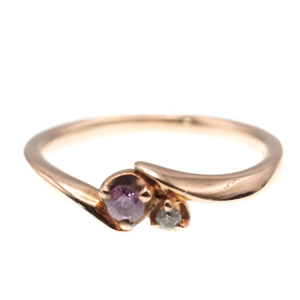 楽天市場】4℃ ヨンドシー K10 YG / PG SILVER トリニティ リング