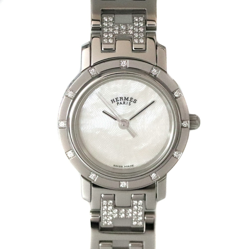 楽天市場】エルメス HERMES 腕時計 クリッパー ナクレ CL4.230 ダイヤ