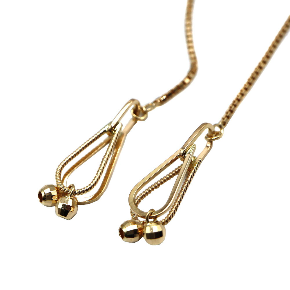 楽天市場】MIZUKIミズキ K14YG シルバービーズ バナナフープピアス