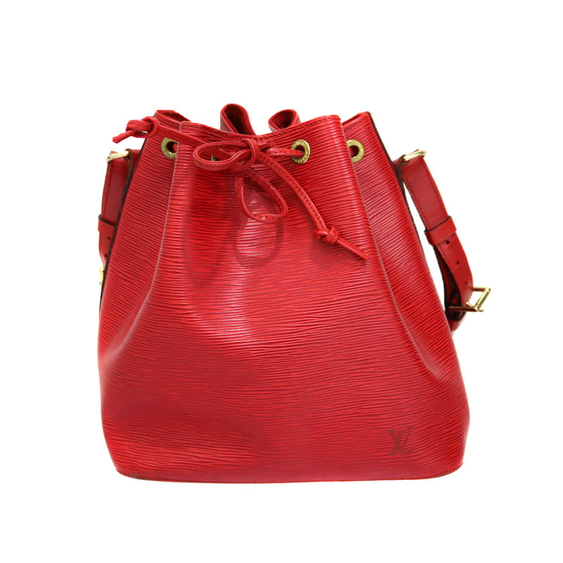 ルイヴィトン Louisvuitton M44107 プチノエ ワンショルダーバッグ レッド レディース【中古】