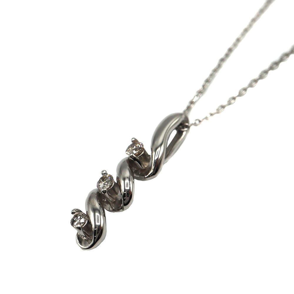 Pt850 Pt900 ダイヤモンド ネックレス レディース プラチナ ジュエリー 【中古】 26,995円