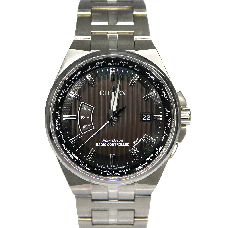 シチズン CITIZEN CB0161-82E シチズンコレクション 腕時計 ソーラー電波 メンズ ブラック文字盤 【中古】