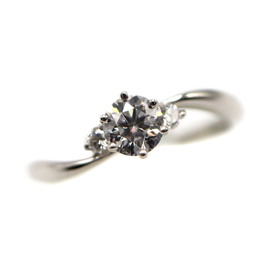 Pt950 ダイヤモンド リング D0.32ct 指輪 プラチナ レディース アクセサリー ジュエリー【中古】