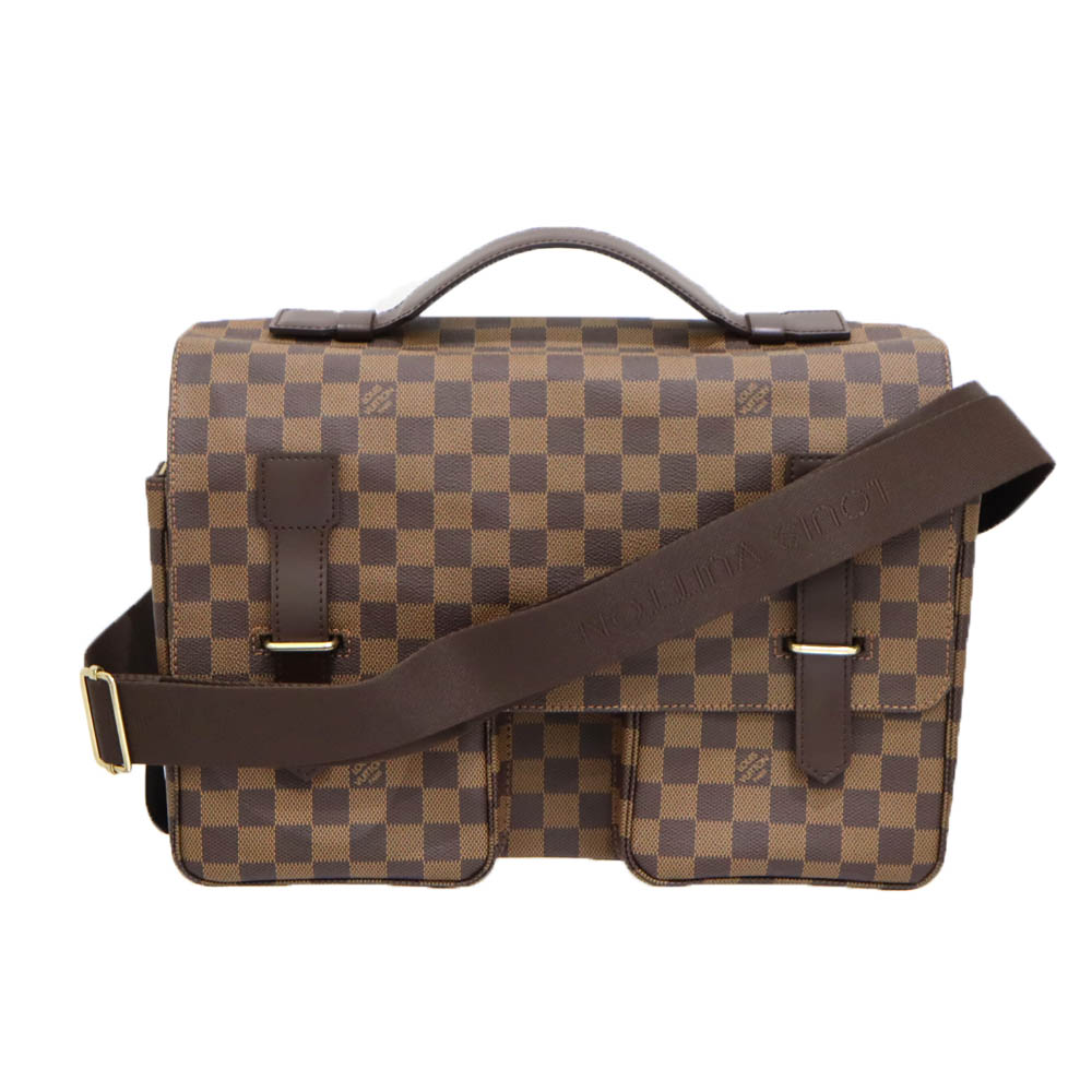 ルイヴィトン Louisvuitton  N42270 ブロードウェイ ダミエ エベヌ 赤銅色 ユニ一発やる 【中古】