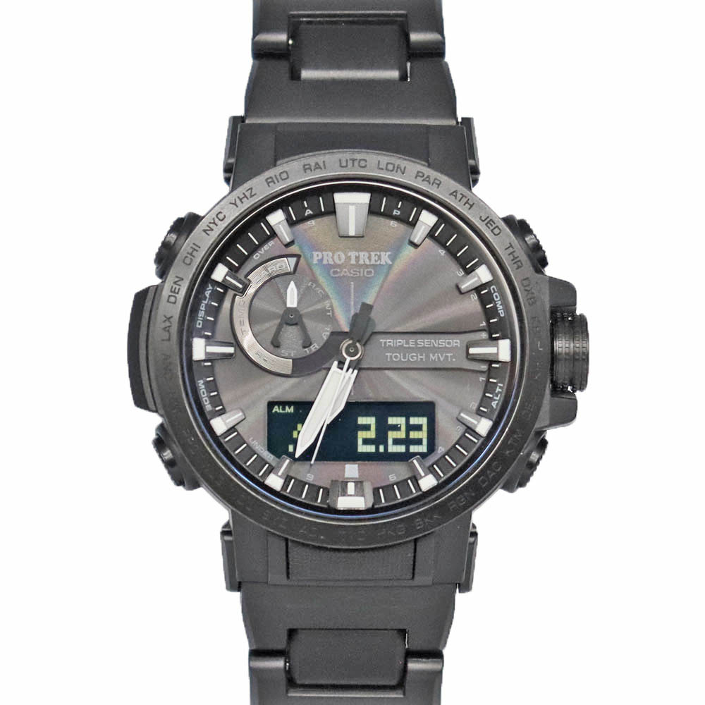 カシオ Casio PRW-60FC-1AJF プロトレック タフソーラー ソーラー充電システム メンズ 腕時計 ブラック文字盤【中古】
