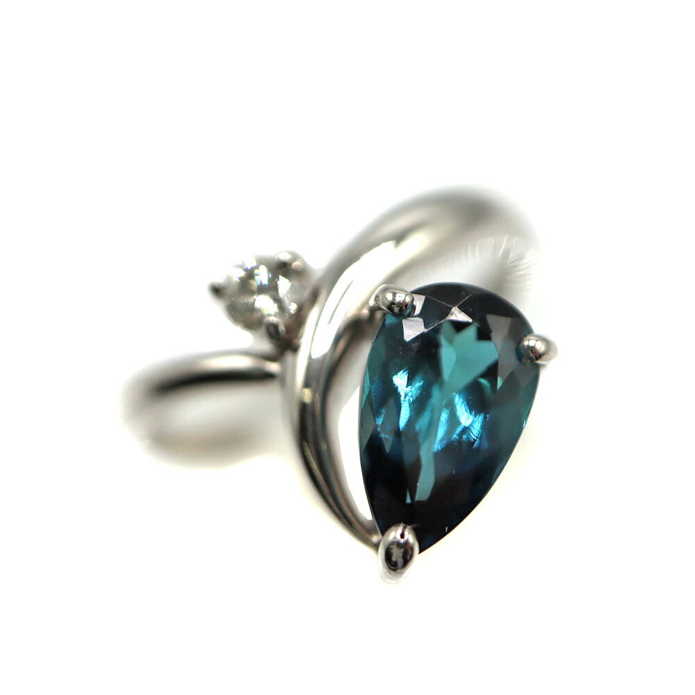 Pt900 プラチナ900 リング トルマリン1.66ct 指輪 ジュエリー アクセサリーレディース【中古】