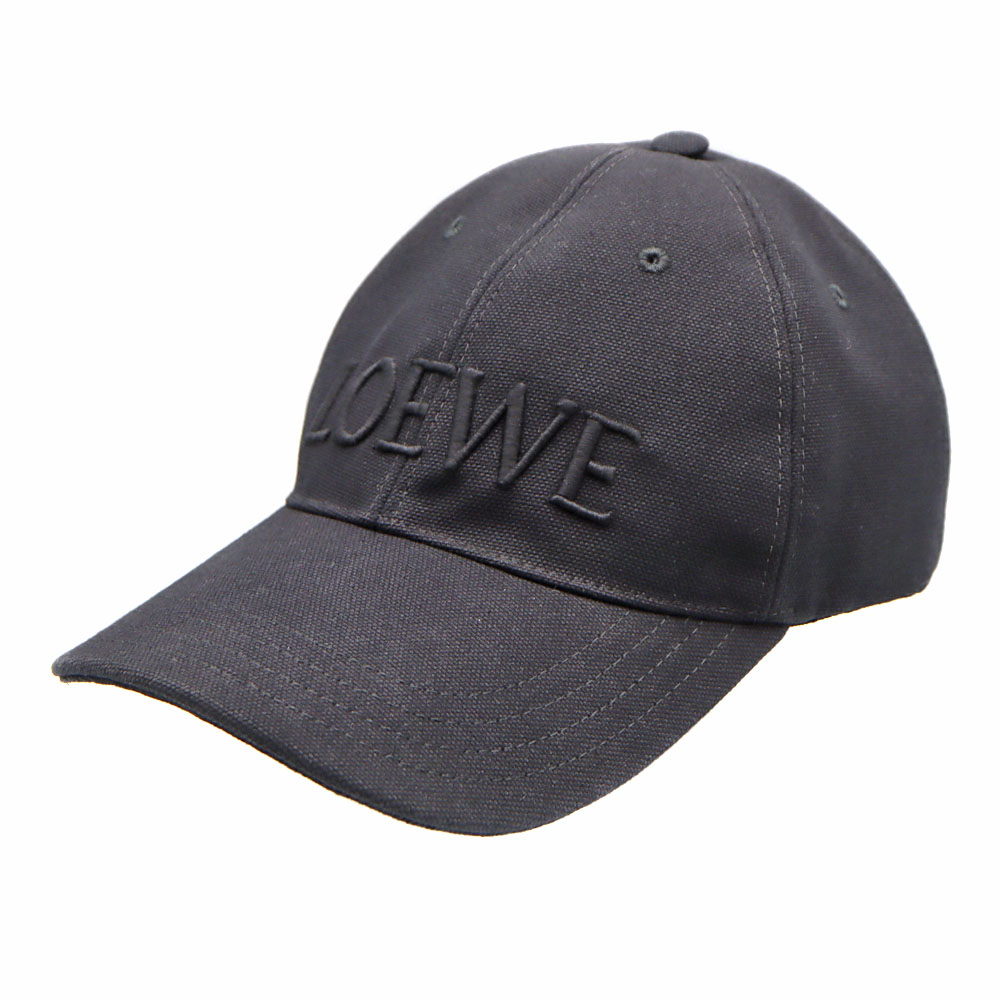 ロエベ LOEWE K820358X36 野球鳥打ち帽  メンズ レディース 黒いこと 【中古】