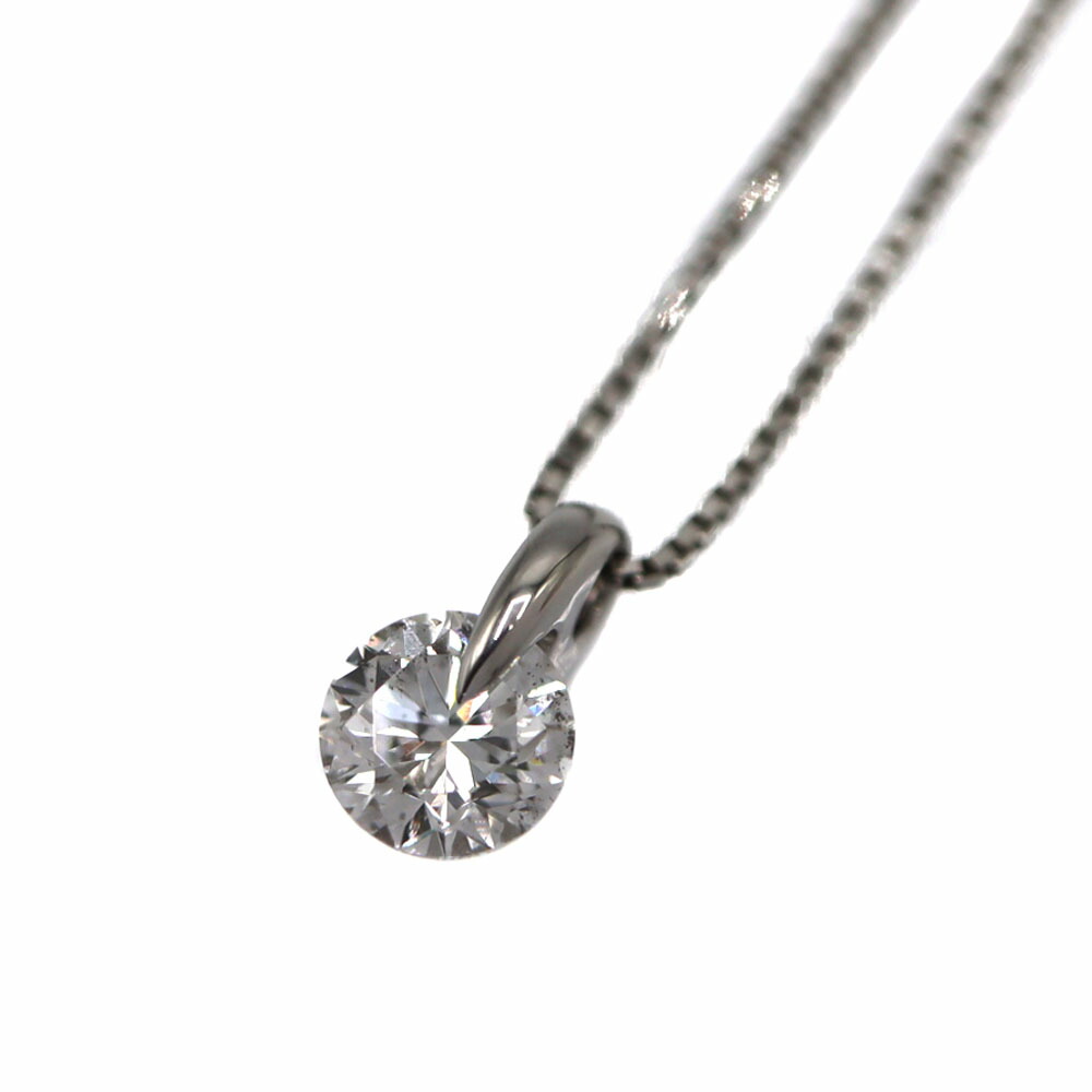 Pt850Pt900 一粒ダイヤモンド ネックレス ジュエリー プラチナ レディース アクセサリー 【中古】｜質屋かんてい局 店 59,388円
