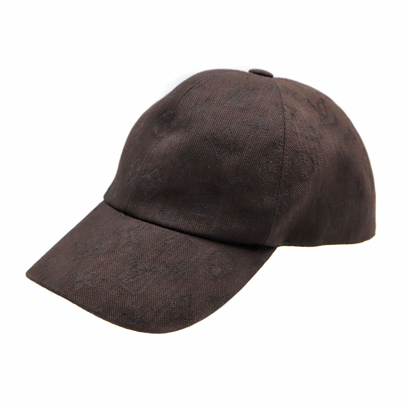 ルイヴィトン Louis Vuitton M76584  キャスケット・モノグラムエッセンシャル  かぶり笠 鳥打ち帽 レディース メンズ 赤銅色 【中古】