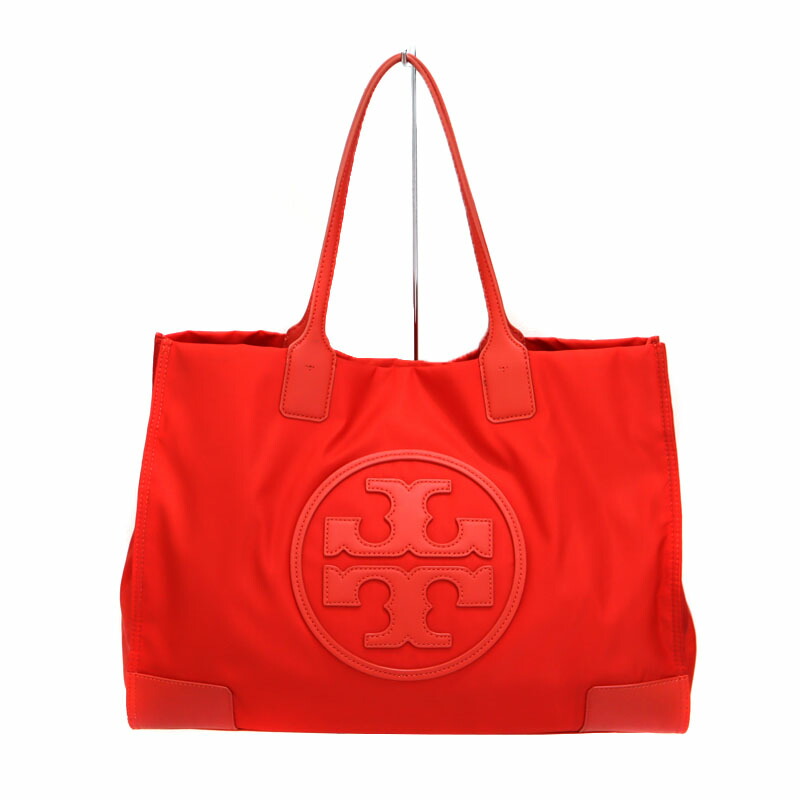 トリーバーチ TORY BURCH 内鰓 トートバッグ レディース 赤いこと 【中古】