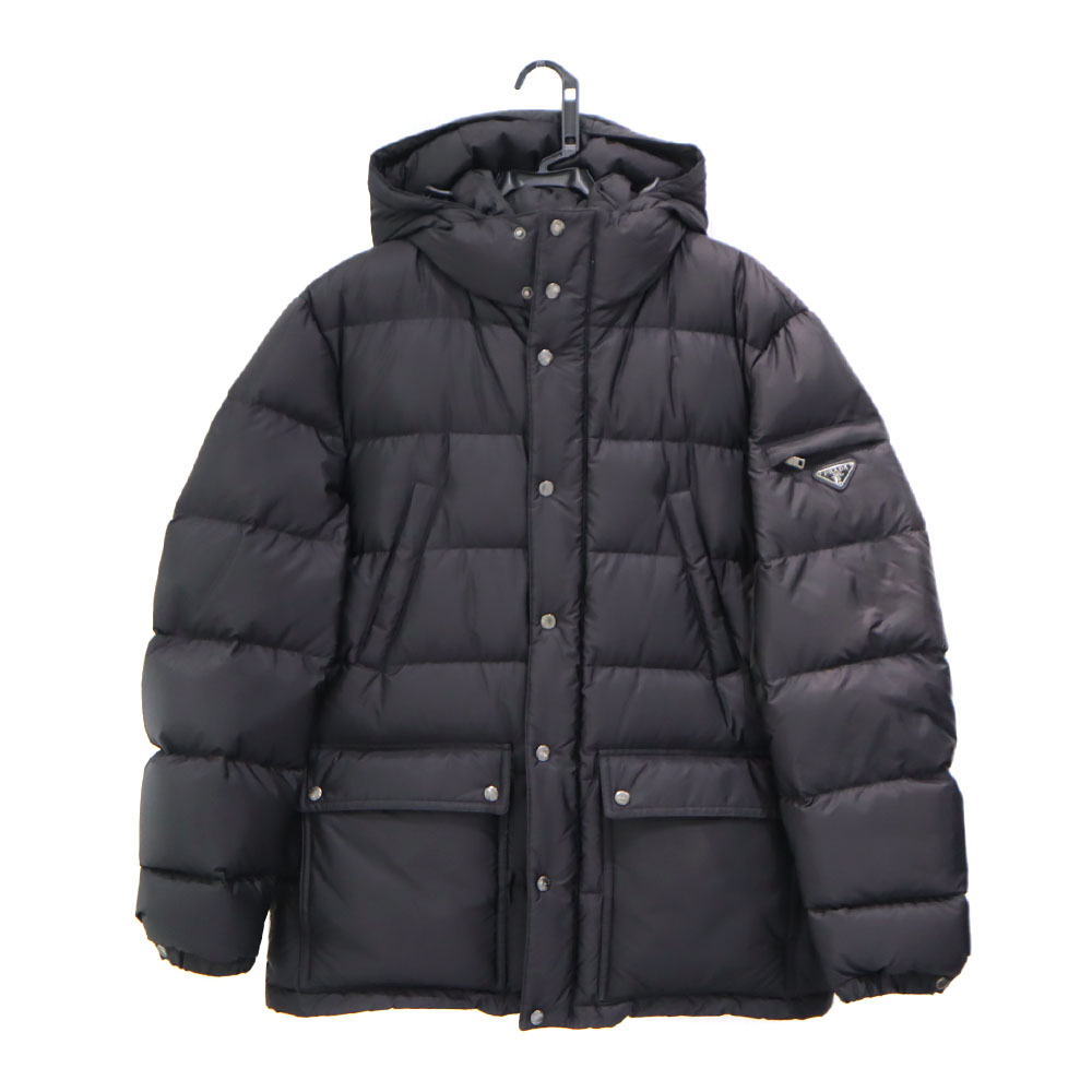 プラダ Prada SGH589 落ちこむ上衣 トライアングルロゴプレート メンズ 黒いこと 【中古】