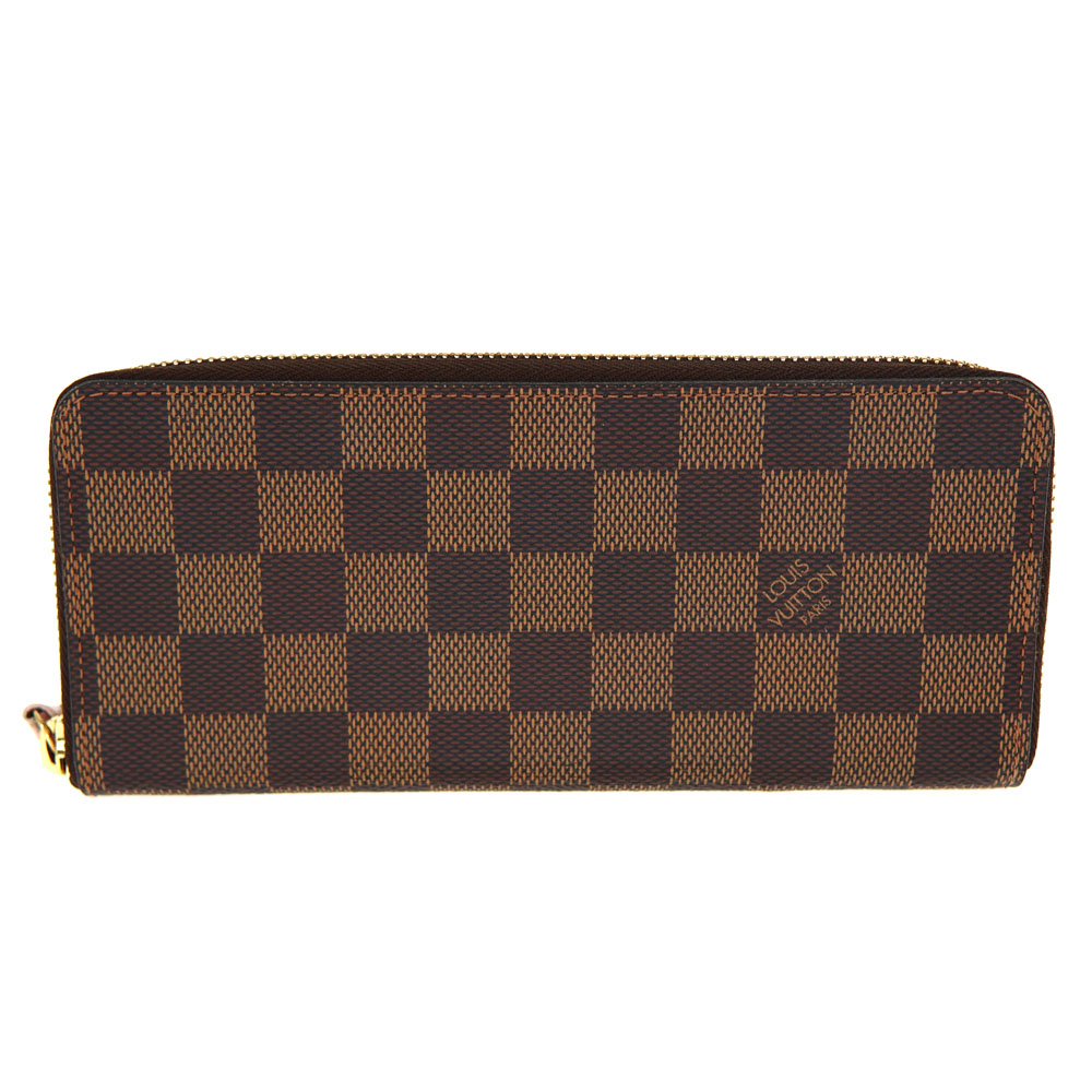 ルイヴィトン Louis Vuitton N41626 ポルトフォイユ・クレマンス ダミエ ラウンドジッパー 【中古】