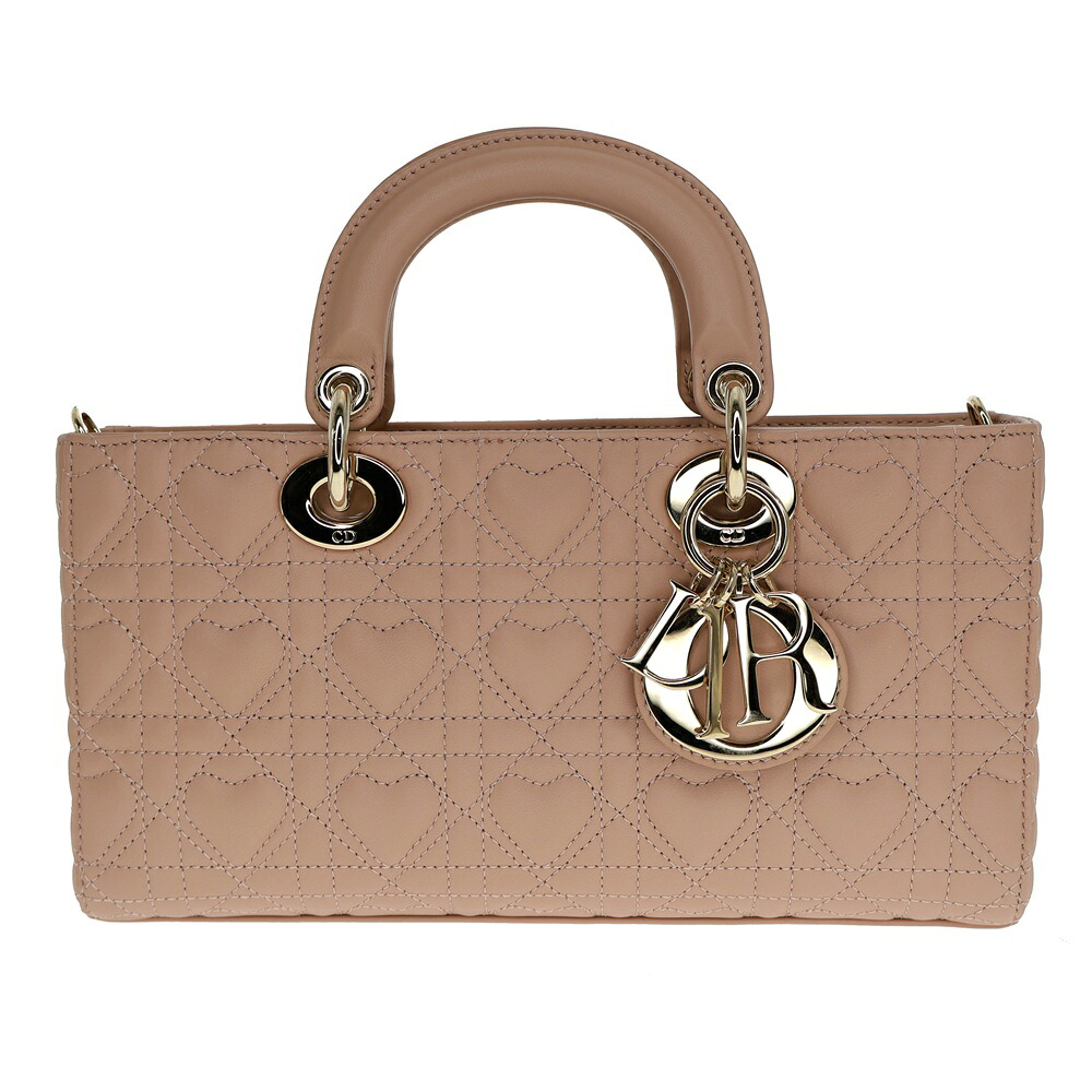 クリスチャンディオール Dior  LADY D-JOY 小母さんD楽しいこと 並み並み ハンドバック ベージュ系 【中古】
