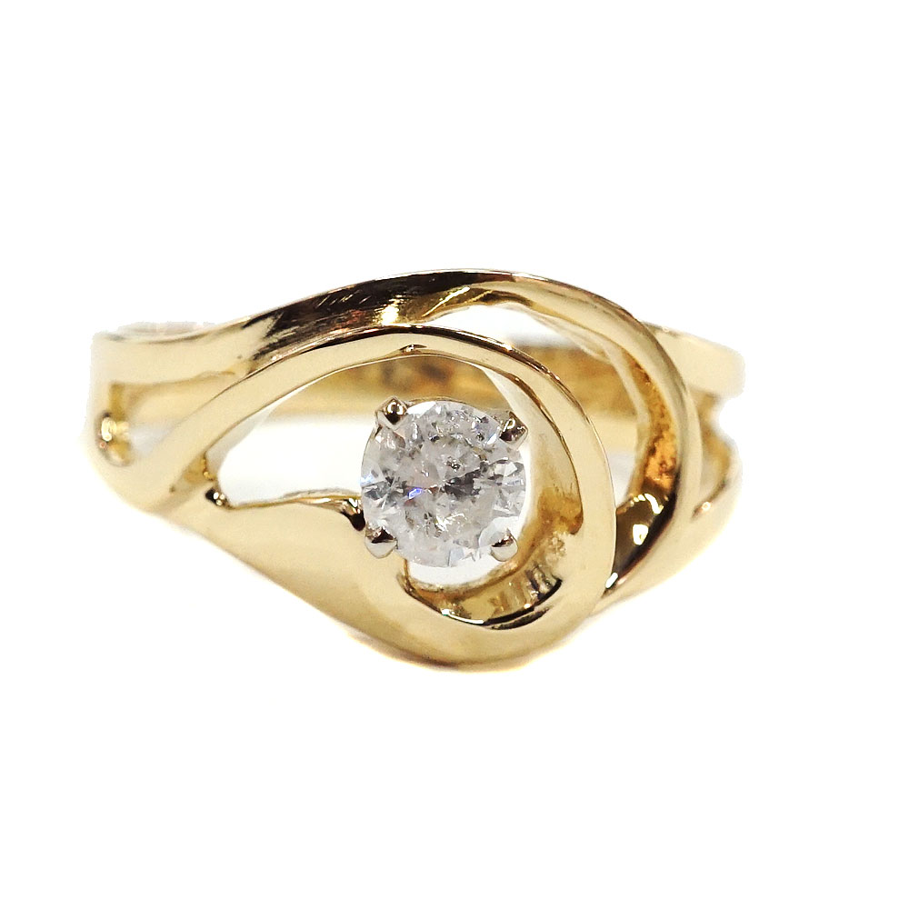 楽天市場】K18 18金 リング 指輪 ダイヤモンド：0.25ct【中古】 : 質屋