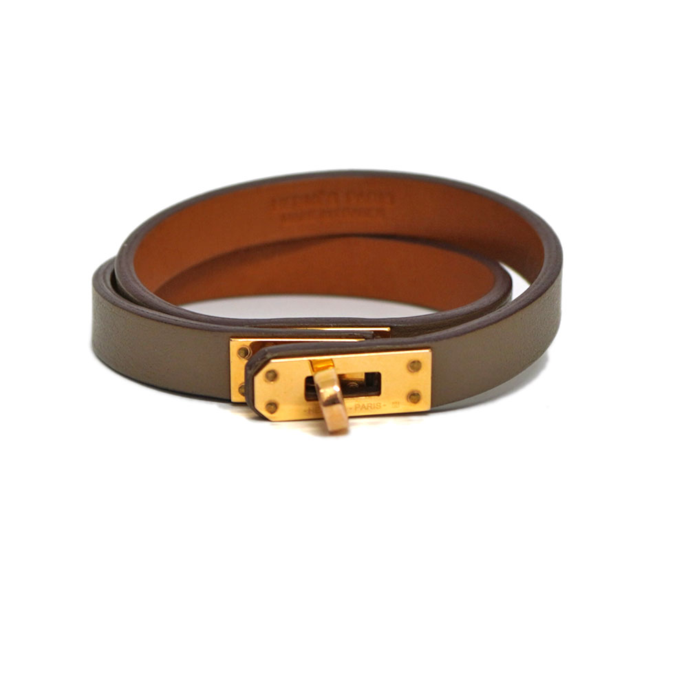 エルメス Hermes ミニケリードゥブルトゥールブレスレット レザー アクセサリー【中古】