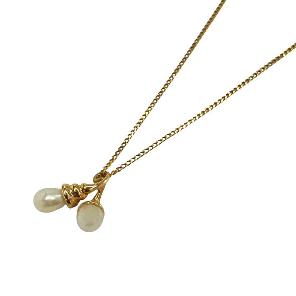 ヨンドシー 4℃ ネックレス K18 18金 パール アクセサリー ゴールド【中古】|質屋かんてい局 店