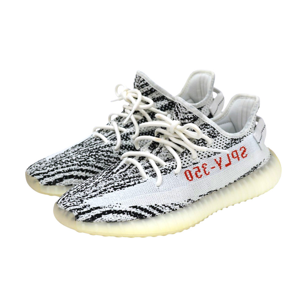 アディダスオリジナルス adidas Originals CP9654 YEEZY BOOST 350V2 ゼブラ スニーカー カニエウェスト 共同研究【中古】