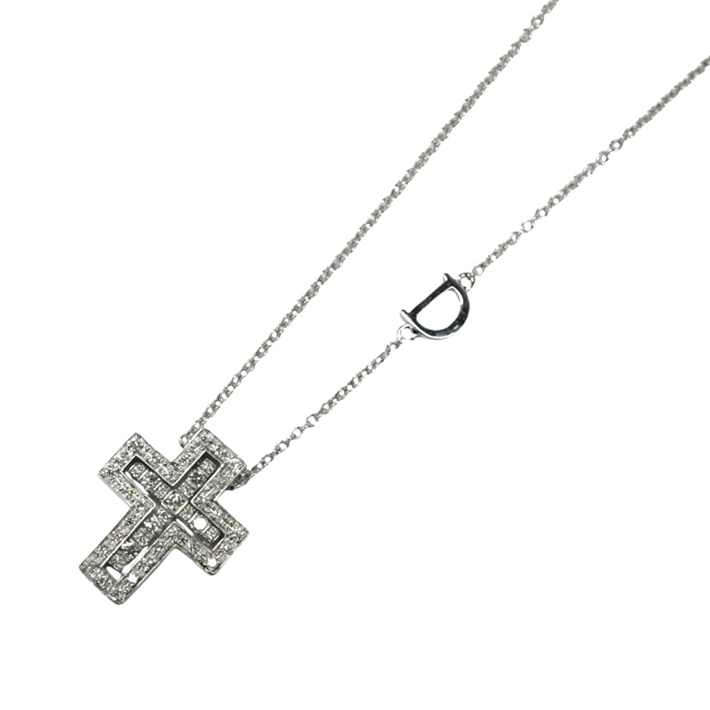ダミアーニ Damiani 20083507 呼びりん世紀 頸飾り K18WG 18金白いことゴールド 金剛石 XXS大いさ【中古】