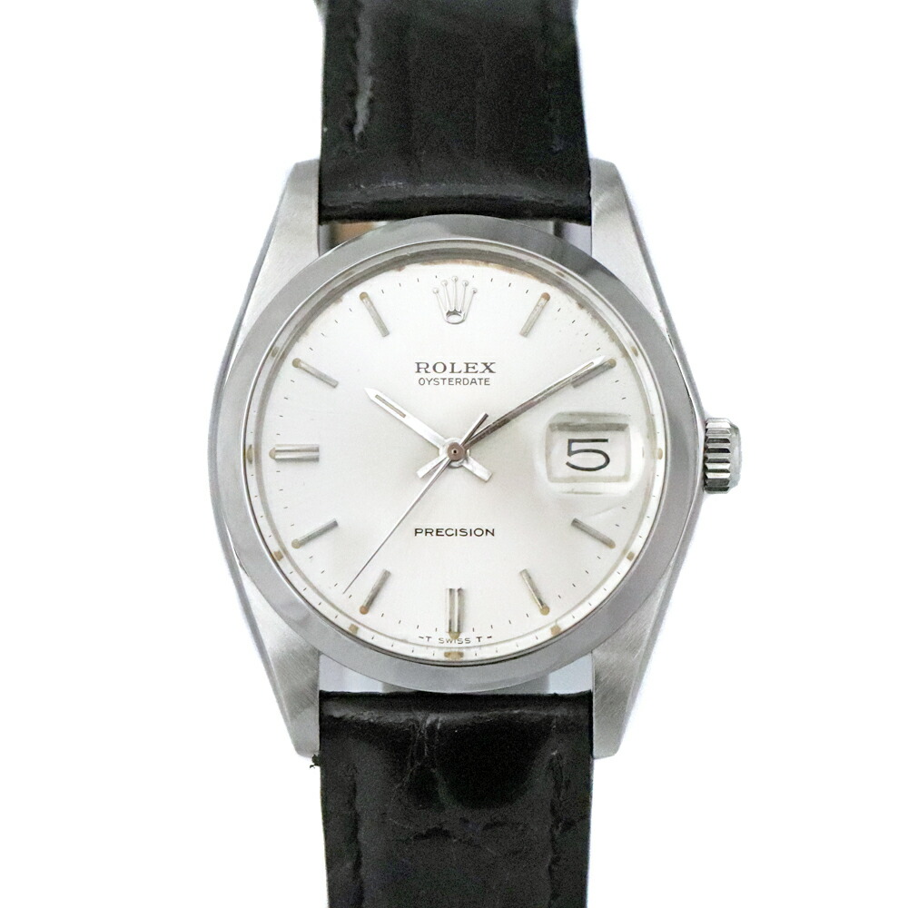 ロレックスRolex6694オイスターデイトシルバー手巻【中古】