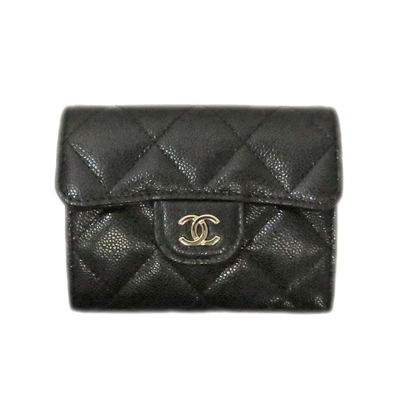 【コンパクトでスタイリッシュ☆】CHANEL チェーンウォレット CCターンロックで高級感◎】CHANEL☆チェーンウォレット (CHANEL