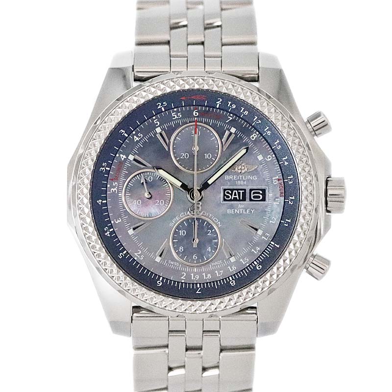 ブライトリング Breitling A133627X/BE A13362 ベントレーGT 日本限定 ブルー ギャランティ有 ステンレス シェル 自動巻き オートマチック メンズ 腕時計 【中古】