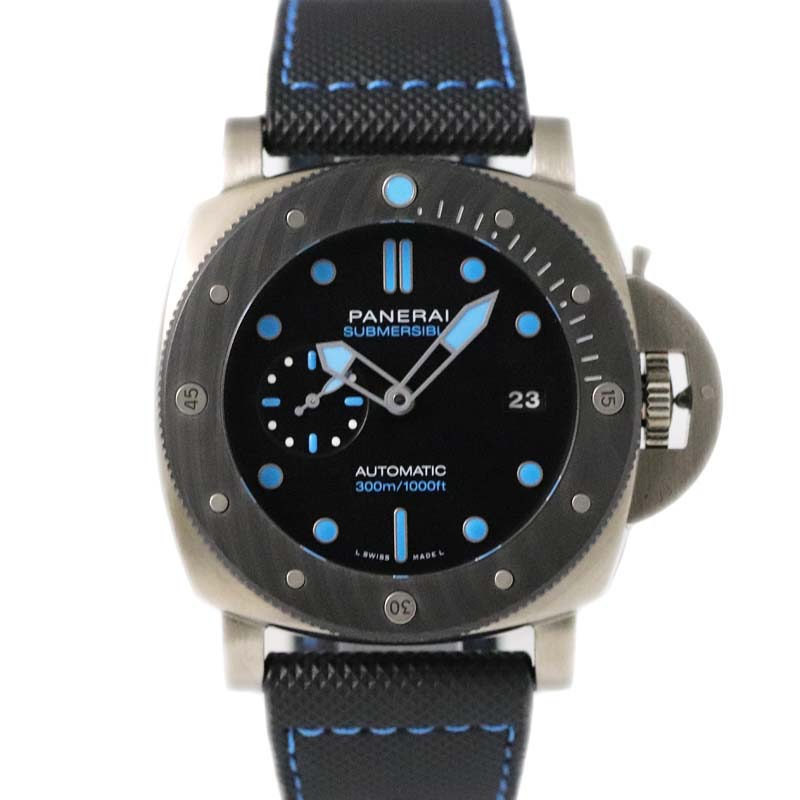 パネライ O.PANERAI PAM00799 サブマーシブル BMG-TECH ブラック チタン 自動巻き オートマチック メンズ 腕時計 【中古】