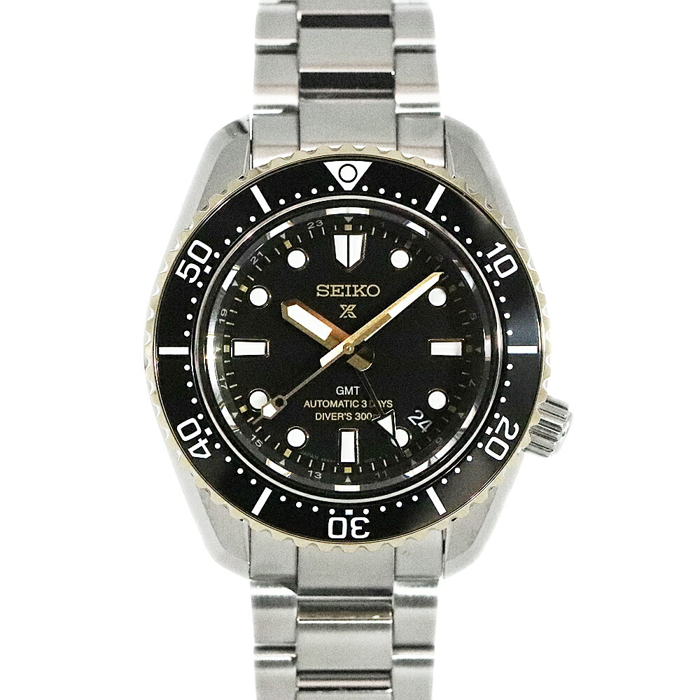 セイコー Seiko SBEJ030 6R54-00R0 プロスペックス ダイバーズ1968ヘリテージGMT 押さえる模範例 分野押さえる500本 黒いこと 自動小銃一巻き 自動小銃 メンズ ウオッチ【中古】