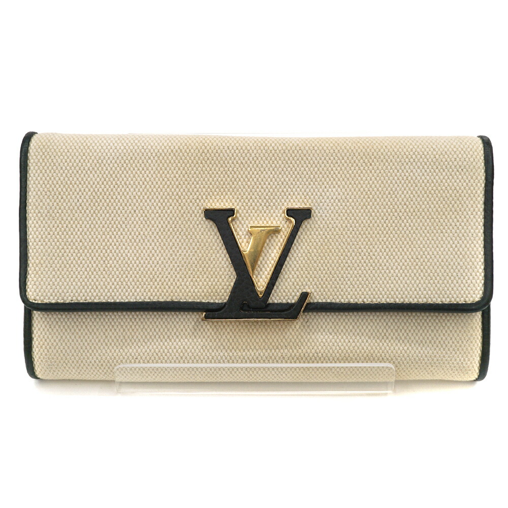 ルイヴィトン Louisvuitton M81305 ポルトフォイユ・カプシーヌ 二つ折り長紙入れ【中古】