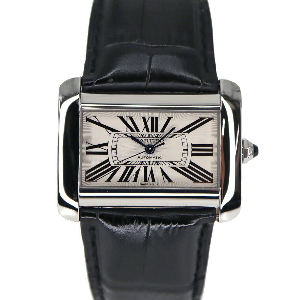 カルティエ Cartier W6300755 タンクディヴァンLM メンズ 自動巻き 腕時計 シルバー 【中古】