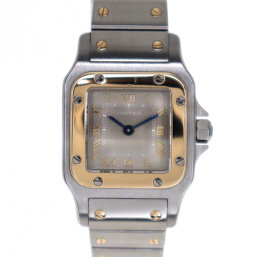 カルティエ Cartier 1057930 サントスガルベSM レディース クォーツ 腕時計 ブラウン文字盤 【中古】｜質屋かんてい局 店