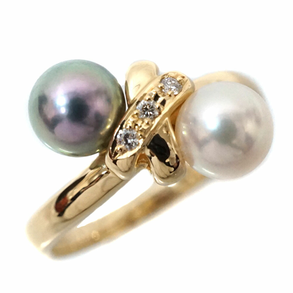 もりのくまさん専用 TASAKI パールダイヤモンドリング k18 もりのくま