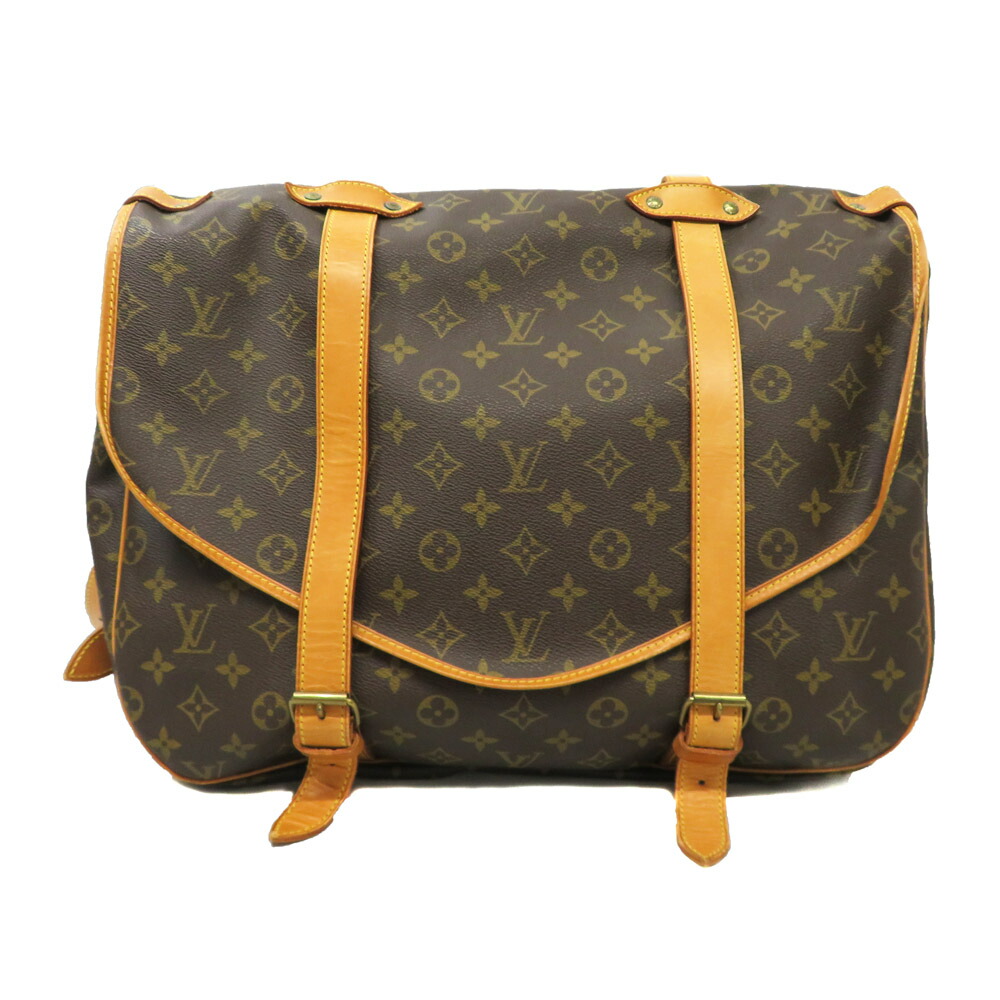 ルイヴィトン Louis Vuitton M42252 ソミュール43 ショルダーバッグ モノグラム 赤銅色 【中古】 バッグ-バッグ・小物・ブランド雑貨