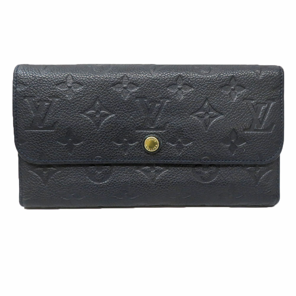 ルイヴィトン Louis vuitton M60258 ポルトフォイユ・ヴィルトゥオーズ 長紙入れ アン工業プラント 黒いこと【中古】