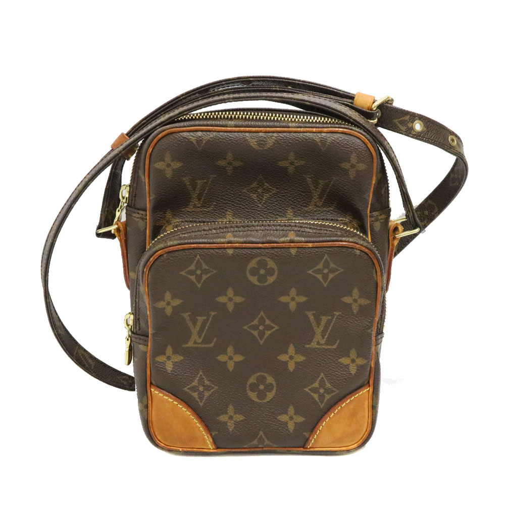 ルイヴィトン Louis vuitton M45236 アマゾン ショルダーバッグ PVC ×レザー ブラウン系 ユニセックス【中古】