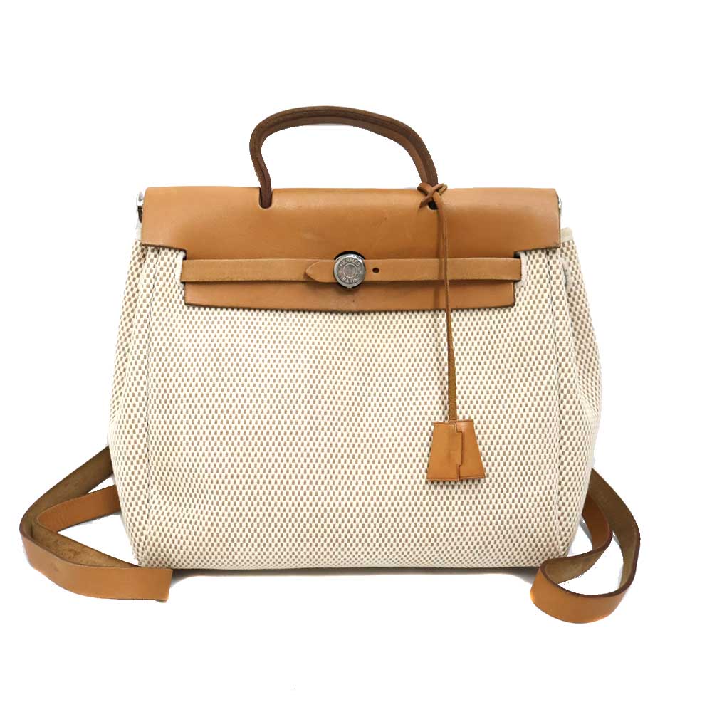 エルメス Hermes エールバッグアドPM 2WAY御徒面子 ユニ一発やる 帆布×なめし革 ベージュ系【中古】