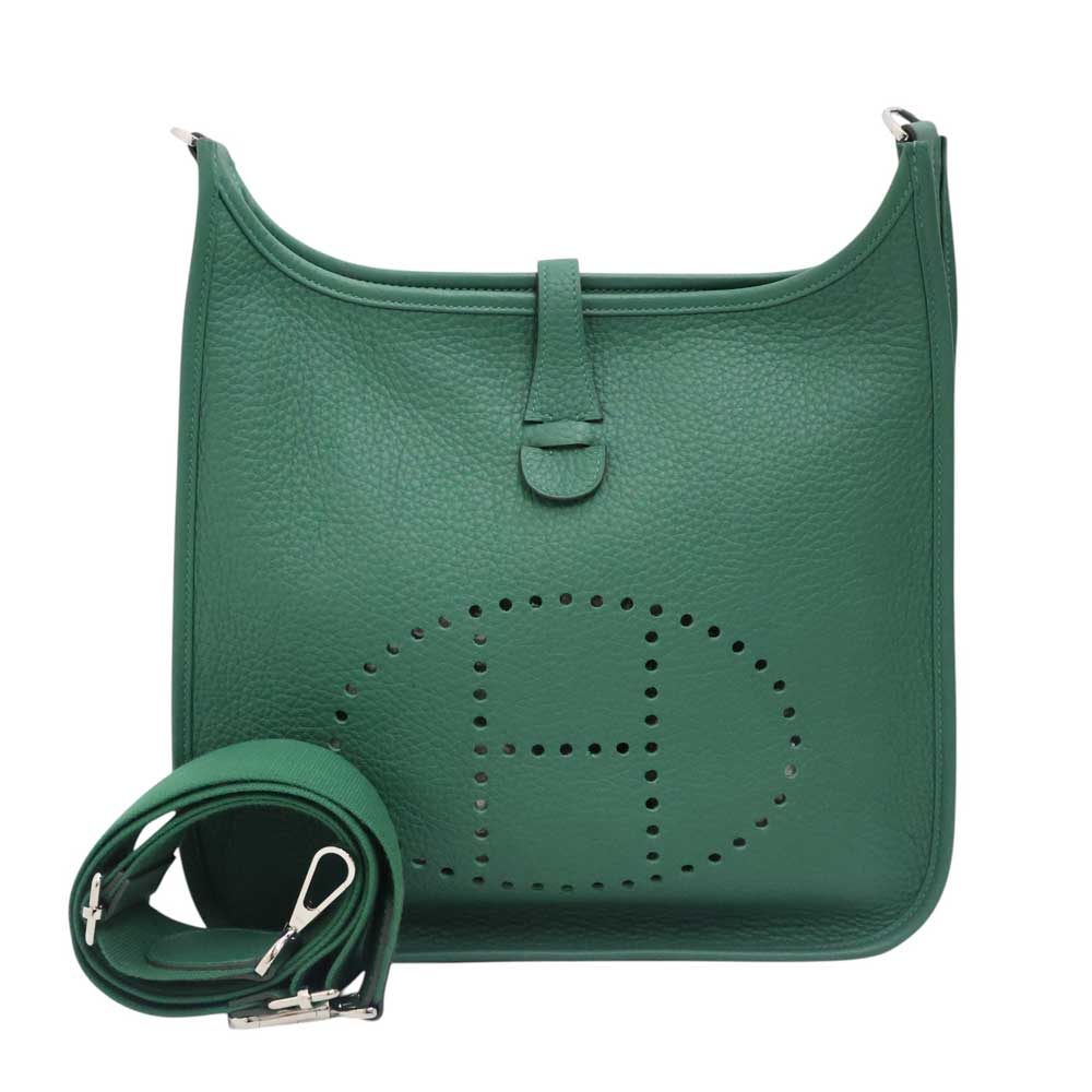 エルメス Hermes エブリン3PM ショルダーバッグ 緑であること系 なめし革 メンズ レディース 鞄【中古】