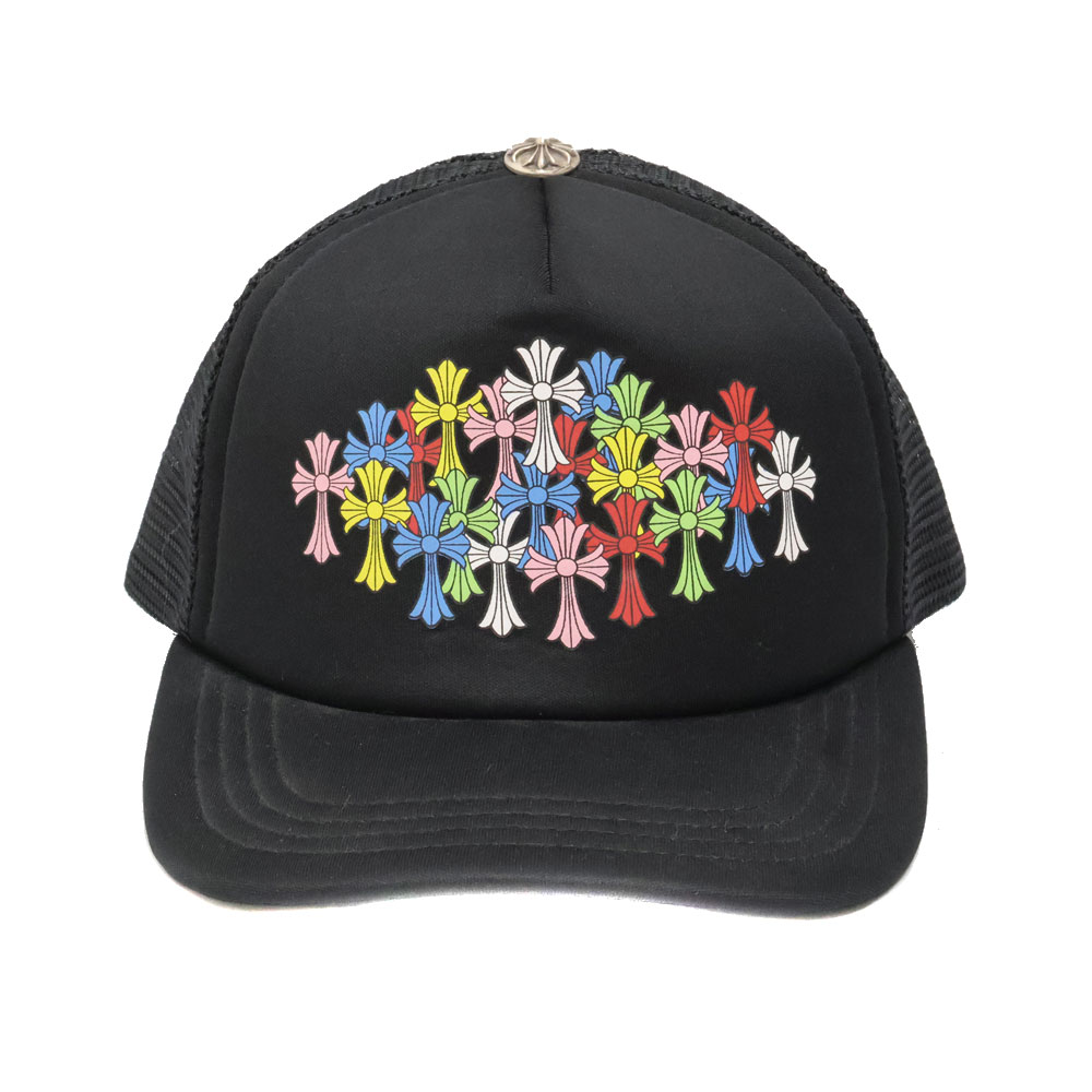 クロムハーツ Chrome Hearts トラッカーキャップ マルチ色つやCH 鳥打ち帽 黒いこと メンズ【中古】