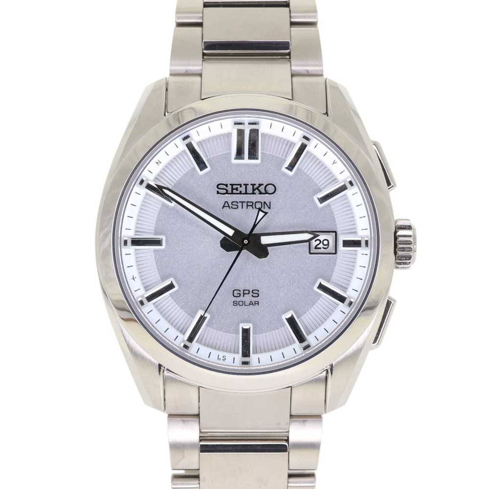 セイコー Seiko SGXD031 (3X22-0AA0) アストロン オリジン 腕時計 GPSソーラー メンズ シルバー文字盤【中古】|質屋かんてい局 店