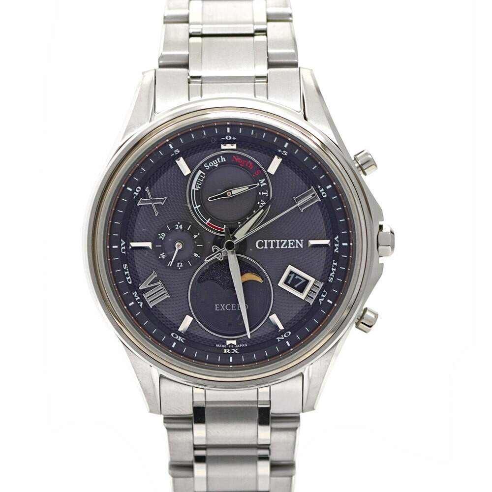 シチズン Citizen H874-004JJ01/BY1020-61E エクシード エコドライブ ブラック文字盤【中古】