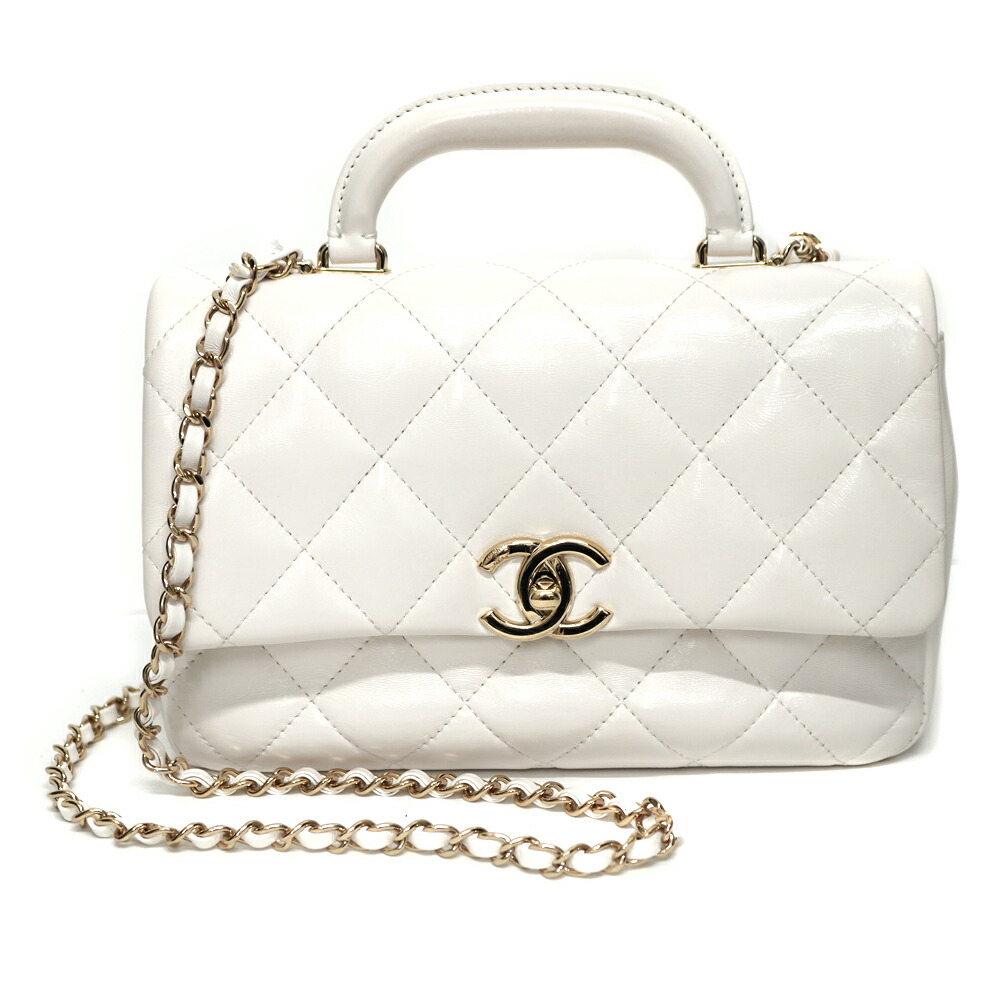 楽天市場】CHANEL シャネル トップハンドルチェーンショルダー AS2826