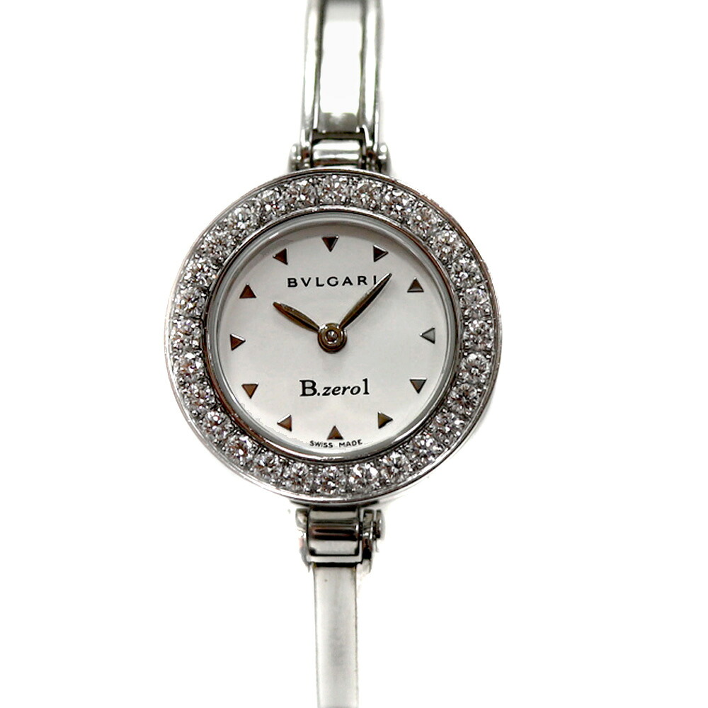 ブルガリ Bvlgari BZ22S ビーゼロワン ホワイト ダイヤベゼル レディース 腕時計【中古】
