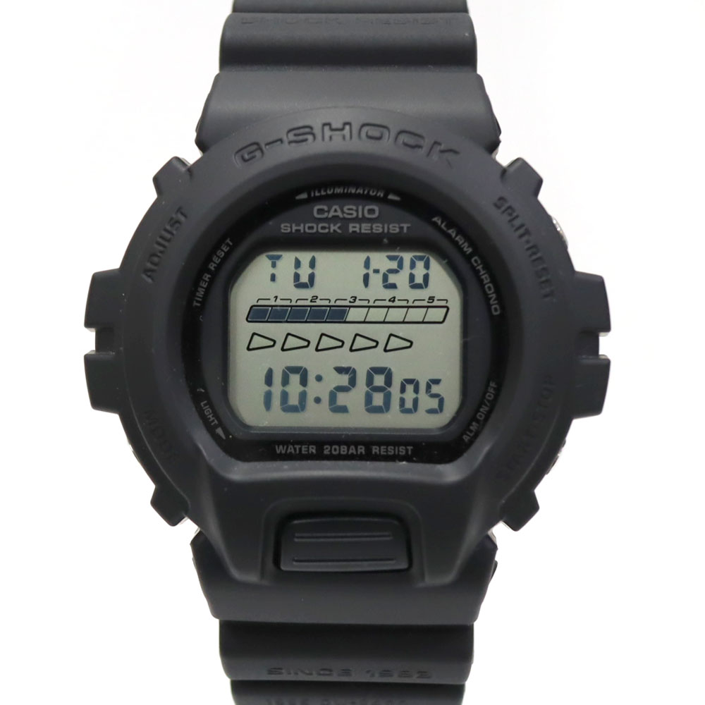 カシオ Casio DW-6640RE-1JF G-SHOCK Gショック ブラック メンズ腕時計【中古】 メンズ腕時計-腕時計