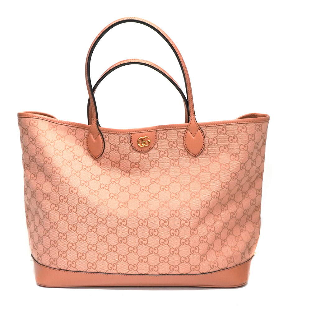 グッチ Gucci 7141424 オフェディアラージトート トートバッグ ピンク 【中古】