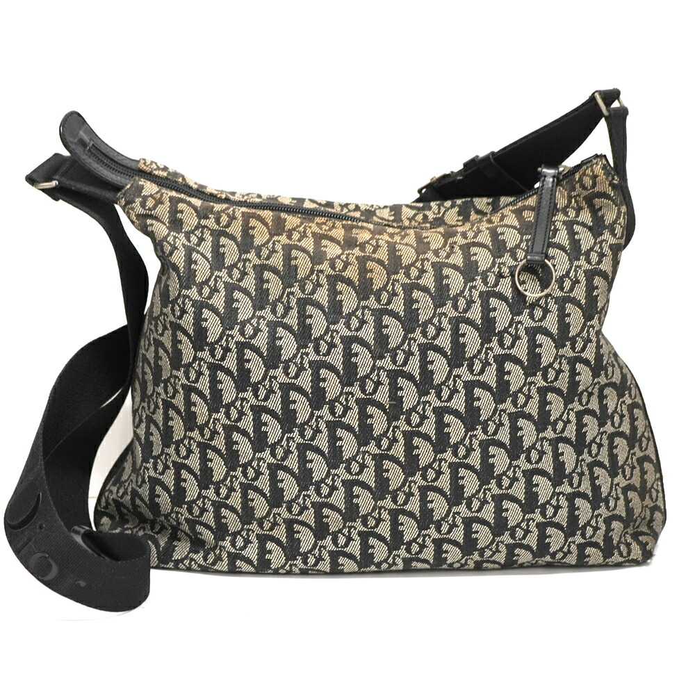 クリスチャンディオール Christian dior トロッター ショルダーバッグ ネイビー 【中古】｜質屋かんてい局 店